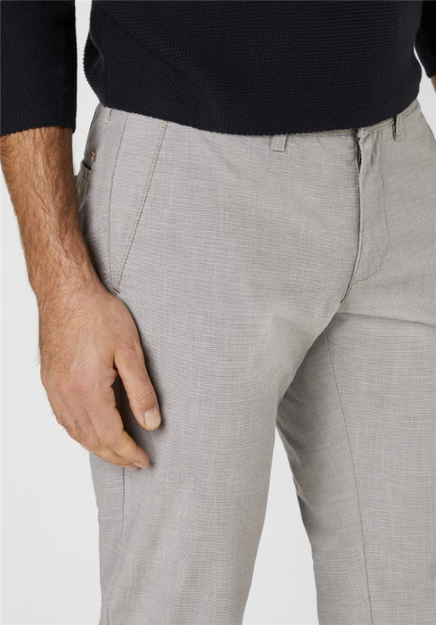 Pantaloni chino bumbac barbati REDPOINT Jasper bej [3]
