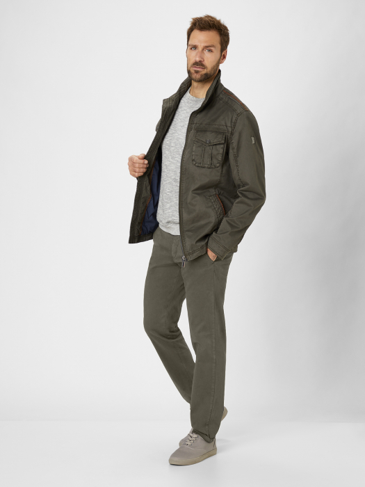 Pantaloni chino bumbac Slim barbati REDPOINT Jasper oliv [4]