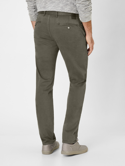 Pantaloni chino bumbac Slim barbati REDPOINT Jasper oliv [3]