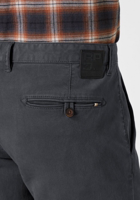Pantaloni chino barbati REDPOINT Jasper bleumarin [7]