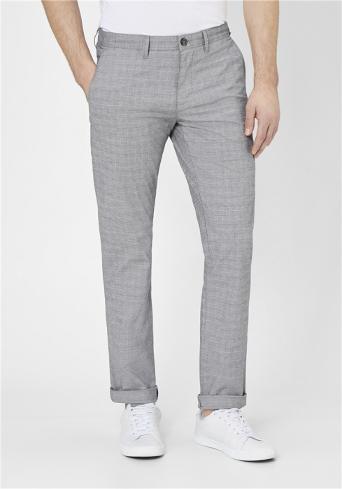 Pantaloni chino subtiri barbati REDPOINT Jasper Slim gri [2]