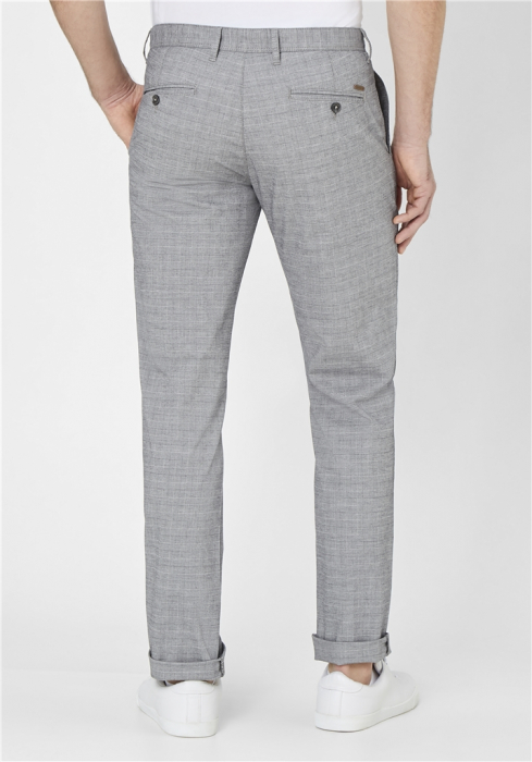 Pantaloni chino subtiri barbati REDPOINT Jasper Slim gri [3]