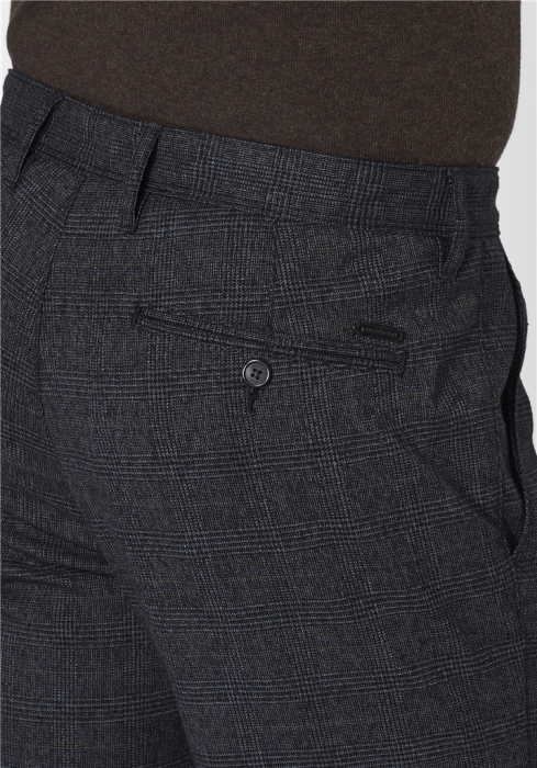 Pantaloni barbati REDPOINT Jasper antracit carouri [7]