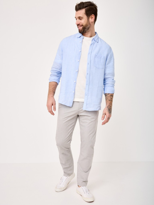 Pantaloni subtiri chino bumbac barbati REDPOINT Jasper bej [5]