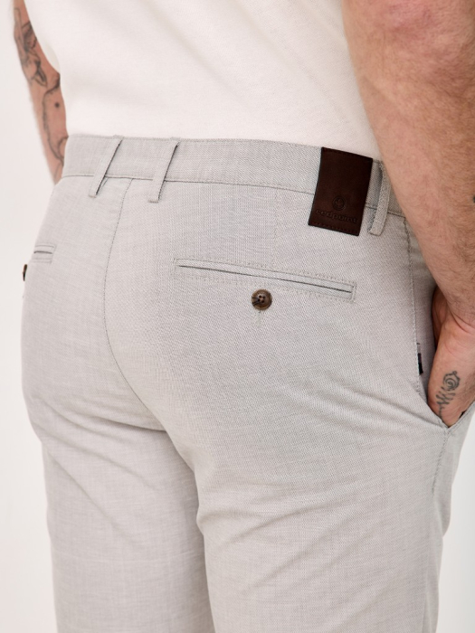 Pantaloni subtiri chino bumbac barbati REDPOINT Jasper bej [7]