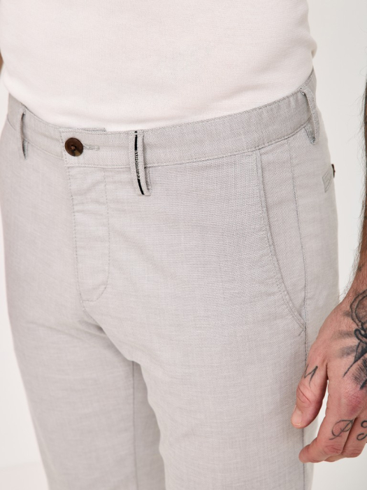 Pantaloni subtiri chino bumbac barbati REDPOINT Jasper bej [6]