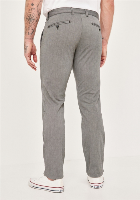 Pantaloni chino bumbac barbati REDPOINT Jasper Slim bej [4]