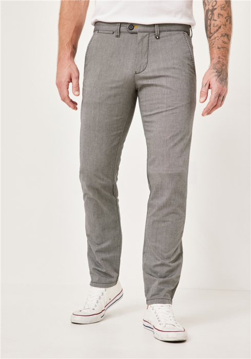 Pantaloni chino bumbac barbati REDPOINT Jasper Slim bej [3]