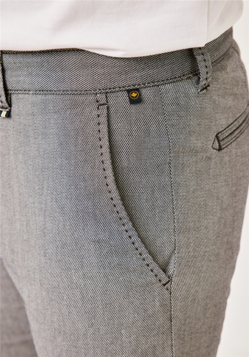 Pantaloni chino bumbac barbati REDPOINT Jasper Slim bej [5]