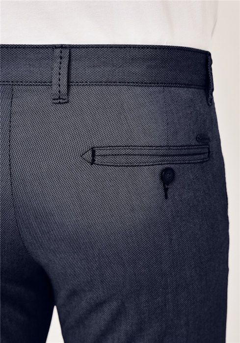 Pantaloni chino bumbac barbati REDPOINT Jasper Slim bleumarin [7]