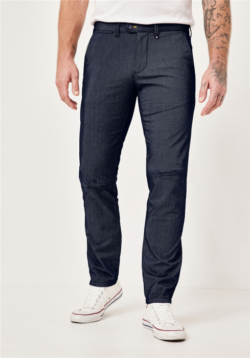 Pantaloni chino bumbac barbati REDPOINT Jasper Slim bleumarin [4]