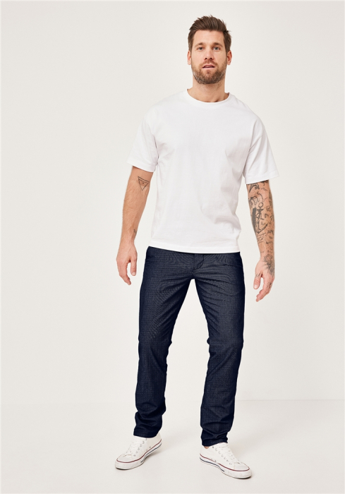 Pantaloni chino bumbac barbati REDPOINT Jasper Slim bleumarin [3]