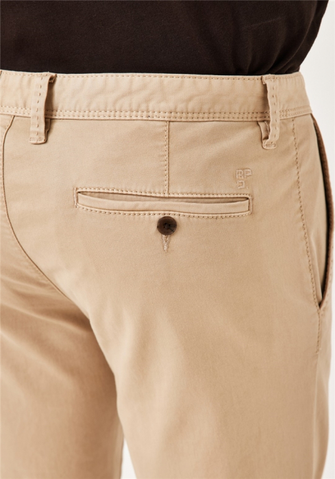 Pantaloni chino bumbac barbati REDPOINT Modern Jasper bej [6]