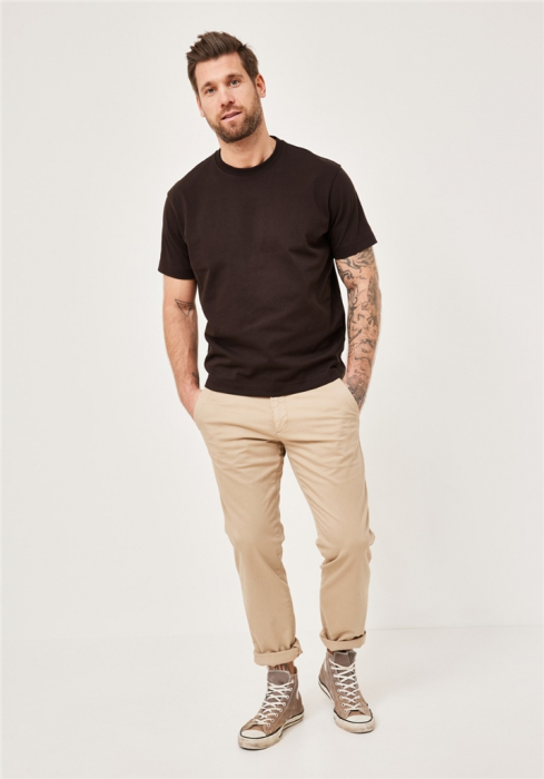 Pantaloni chino bumbac barbati REDPOINT Modern Jasper bej [3]