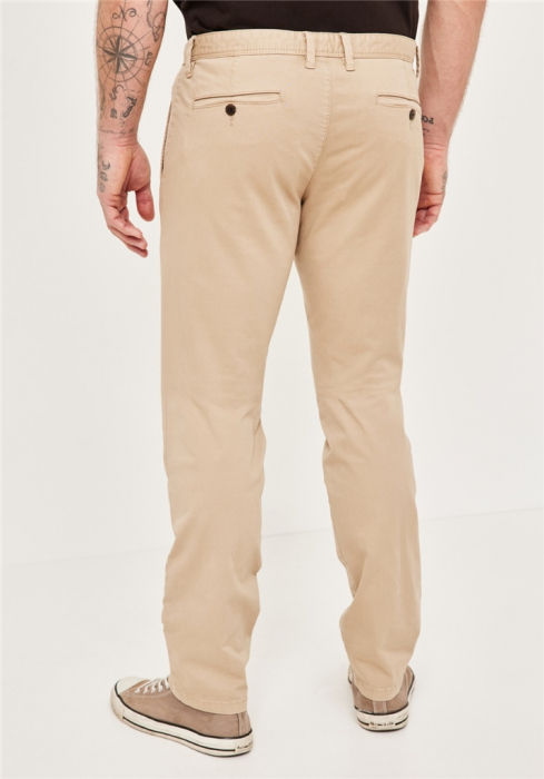 Pantaloni chino bumbac barbati REDPOINT Modern Jasper bej [4]