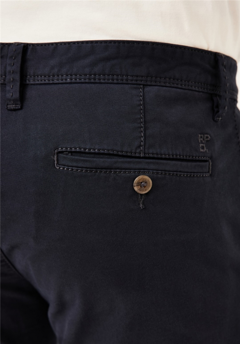 Pantaloni chino bumbac barbati REDPOINT Modern Jasper bleumarin [6]