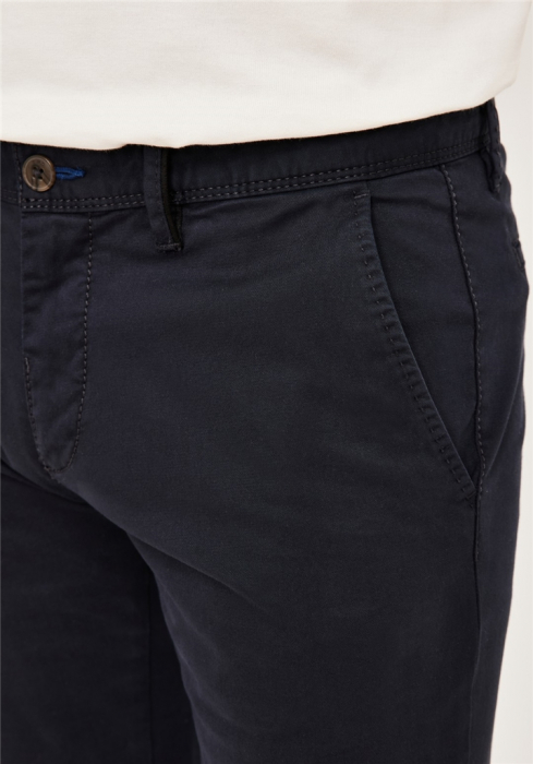 Pantaloni chino bumbac barbati REDPOINT Modern Jasper bleumarin [5]