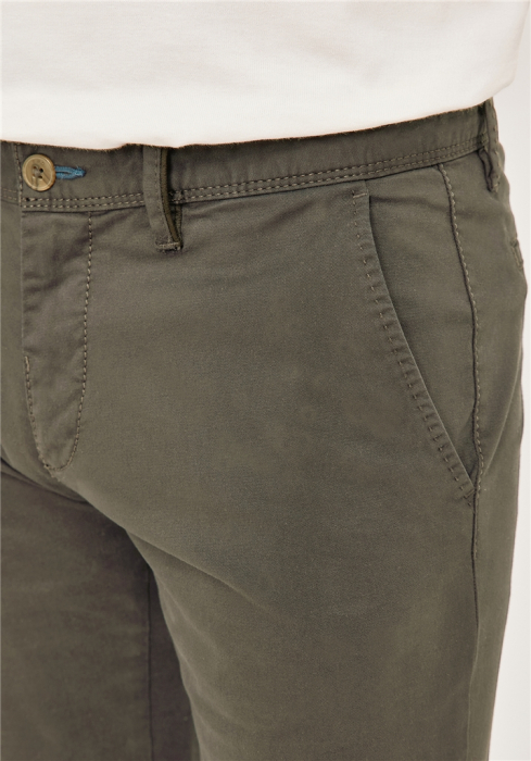 Pantaloni chino bumbac barbati REDPOINT Modern Jasper oliv [6]