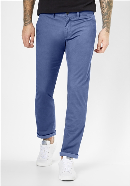 Pantaloni chino barbati REDPOINT Jasper 6182 albastri [1]