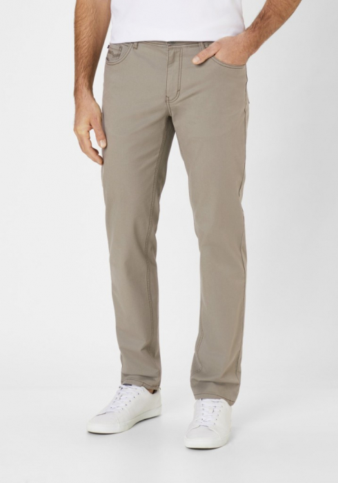 Pantaloni subtiri bumbac 5 buzunare barbati REDPOINT Milton bej [2]