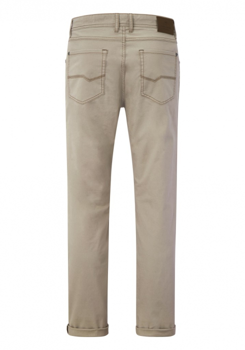 Pantaloni subtiri bumbac 5 buzunare barbati REDPOINT Milton bej [7]