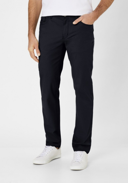 Pantaloni subtiri bumbac 5 buzunare barbati REDPOINT Milton bleumarin [2]