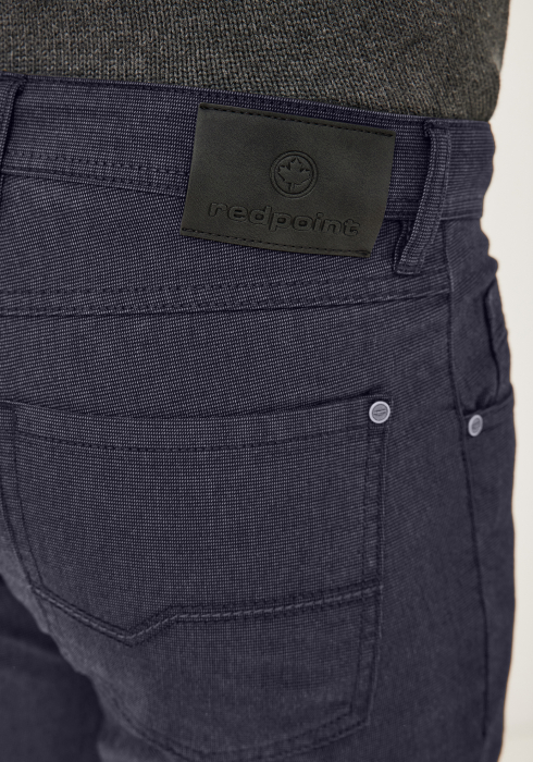 Pantaloni 5 buzunare bumbac barbati REDPOINT Milton beumarin pepit [6]