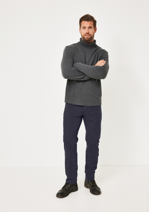 Pantaloni 5 buzunare bumbac barbati REDPOINT Milton beumarin pepit [7]