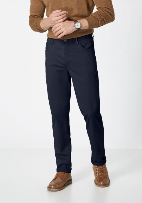 Pantaloni 5 buzunare bumbac barbati REDPOINT Montreal bleumarin [4]