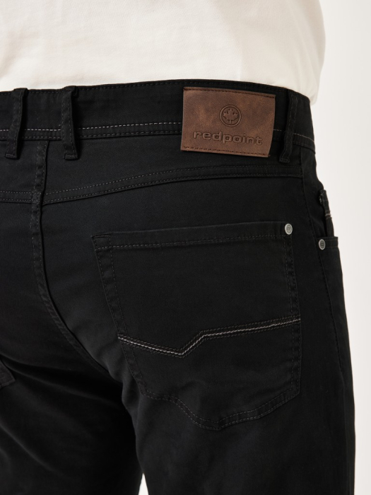 Pantaloni 5 buzunare bumbac barbati REDPOINT Montreal negru [5]
