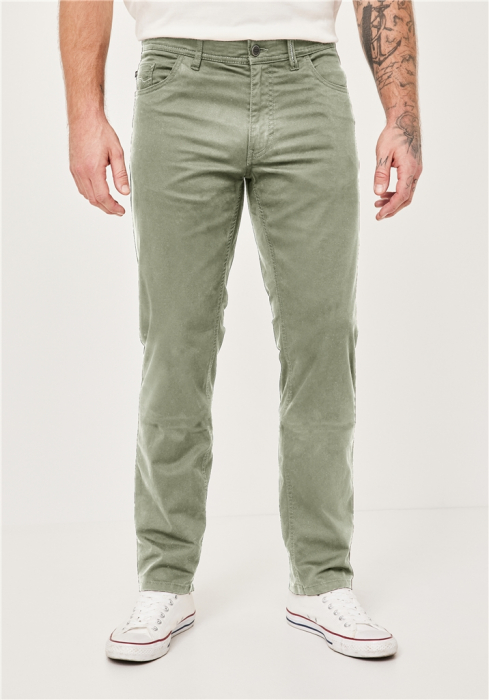 Pantaloni 5buzunare bumbac barbati REDPOINT Montreal Modern oliv [4]