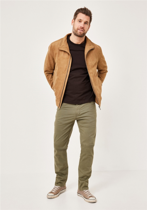 Pantaloni 5buzunare bumbac barbati REDPOINT Montreal Modern oliv [3]