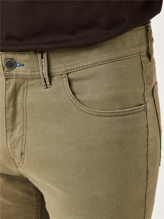Pantaloni 5buzunare bumbac barbati REDPOINT Montreal Modern oliv [6]