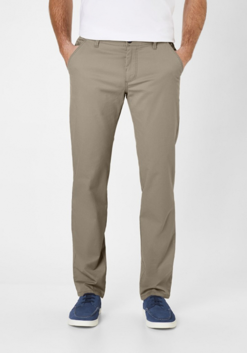 Pantaloni chino subtiri bumbac REDPOINT Odessa bej [2]