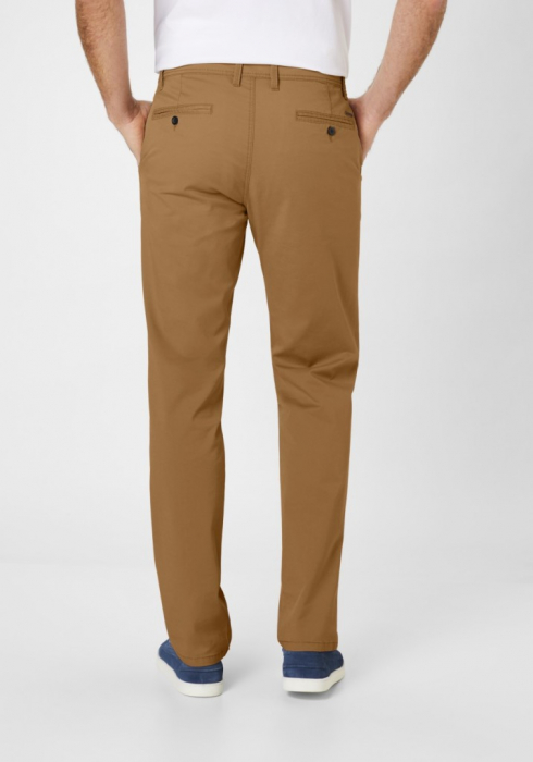 Pantaloni chino subtiri bumbac REDPOINT Odessa camel [3]