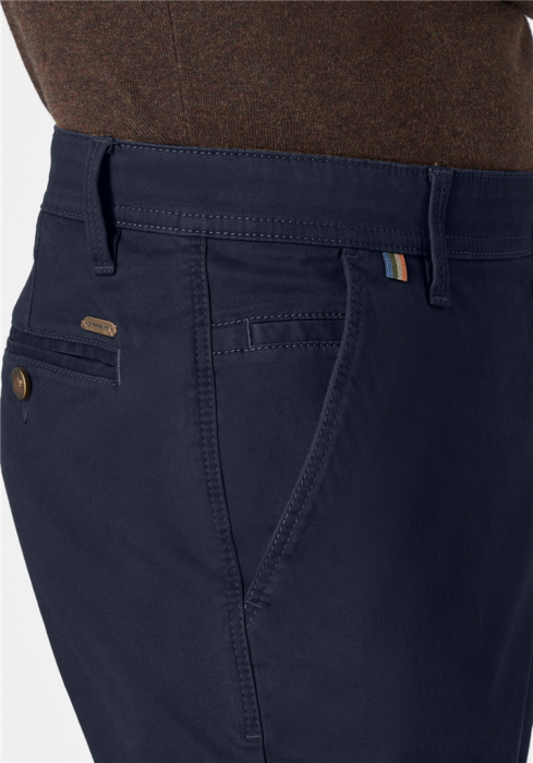 Pantaloni chino bumbac barbati REDPOINT Odessa bleumarin [6]