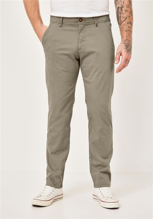 Pantaloni chino barbati REDPOINT Odessa  Modern bej [4]