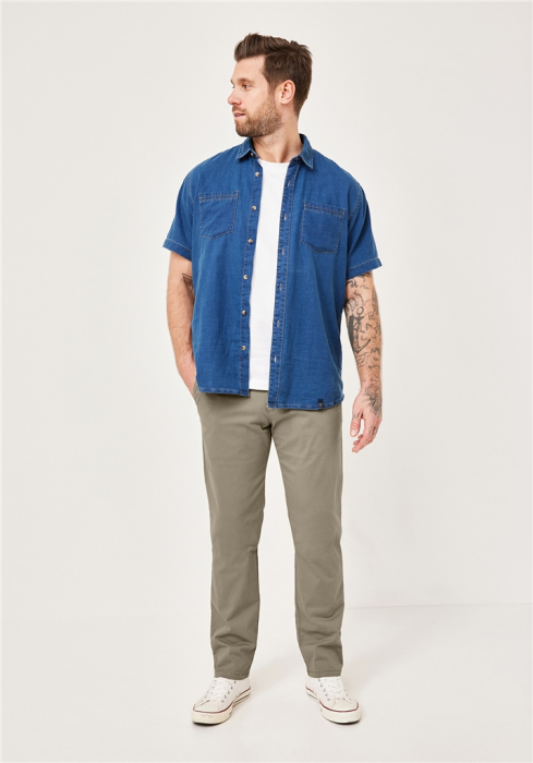 Pantaloni chino barbati REDPOINT Odessa  Modern bej [3]