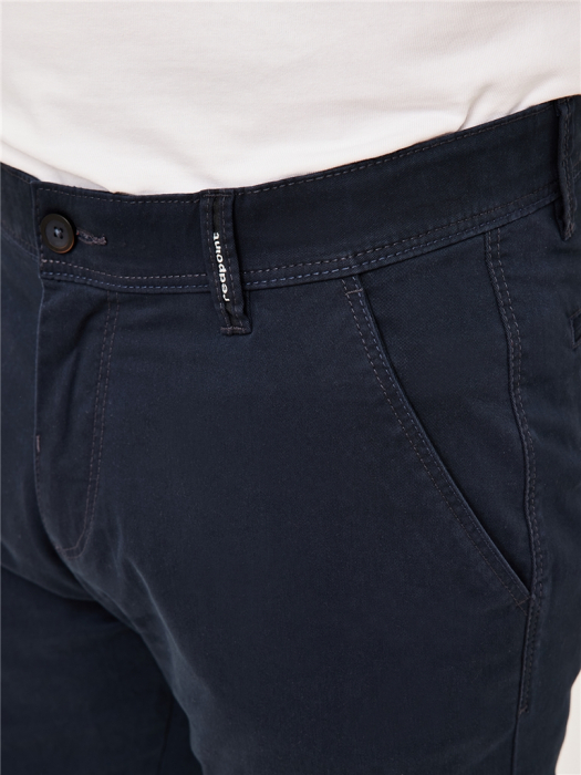 Pantaloni chino barbati REDPOINT Odessa  Modern bleumarin [6]