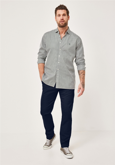Pantaloni chino bumbac barbati REDPOINT Odessa Modern bleumarin [3]