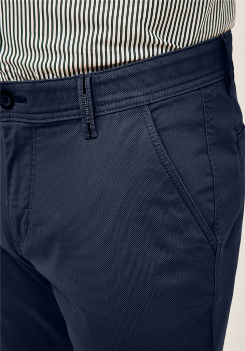 Pantaloni chino bumbac barbati REDPOINT Odessa Modern bleumarin [6]