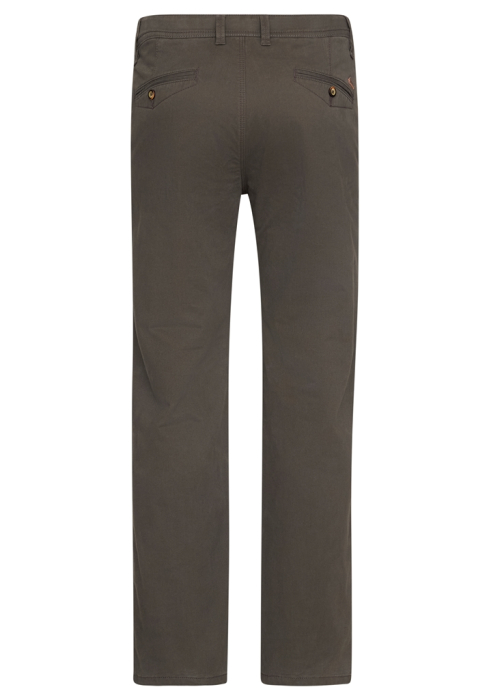 Pantaloni termici bumbac chino barbati REDPOINT Odessa Thermo oliv inchis [2]