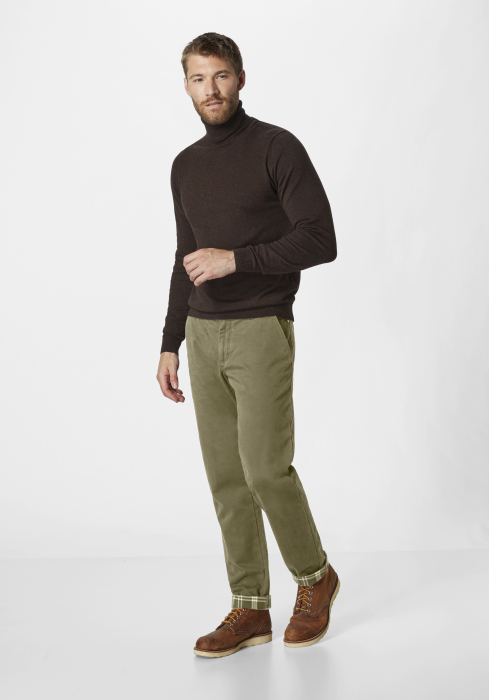 Pantaloni caldurosi bumbac barbati REDPOINT Odessa Thermo oliv [2]