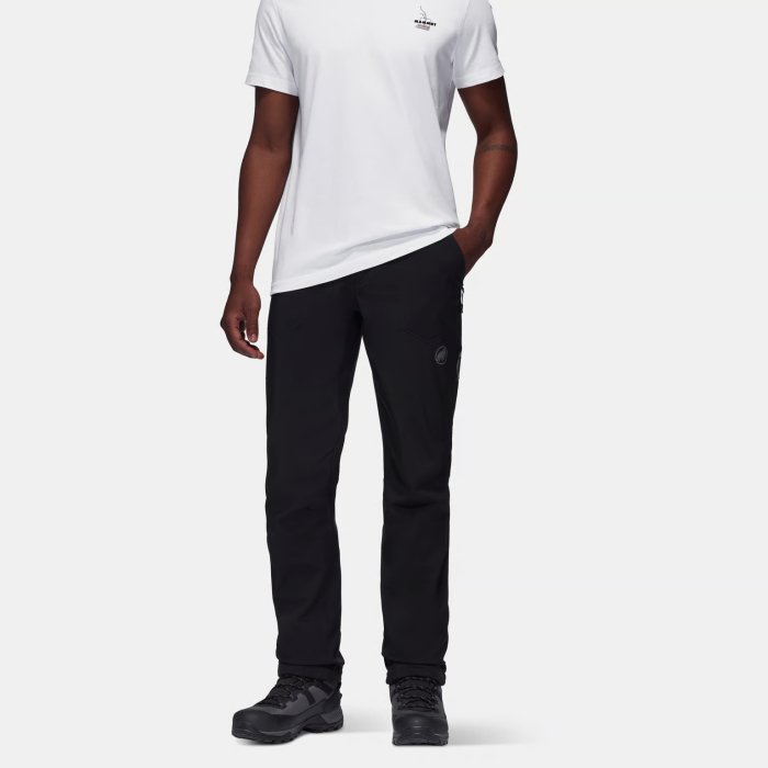 Pantaloni iarna softshell barbati MAMMUT Runbold negru [2]