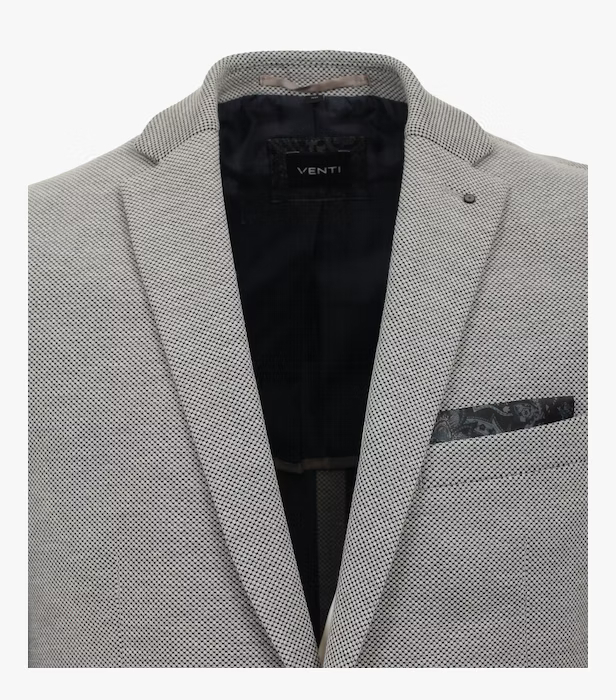 Sacou amestec bumbac barbati VENTI City gri deschis [3]