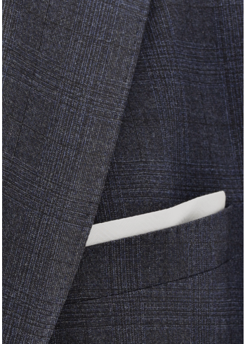 Sacou costum lana Loro Piana m&m barbati CARL GROSS ModernFit  Tomson 52.116S3 bleumarin carouri [2]