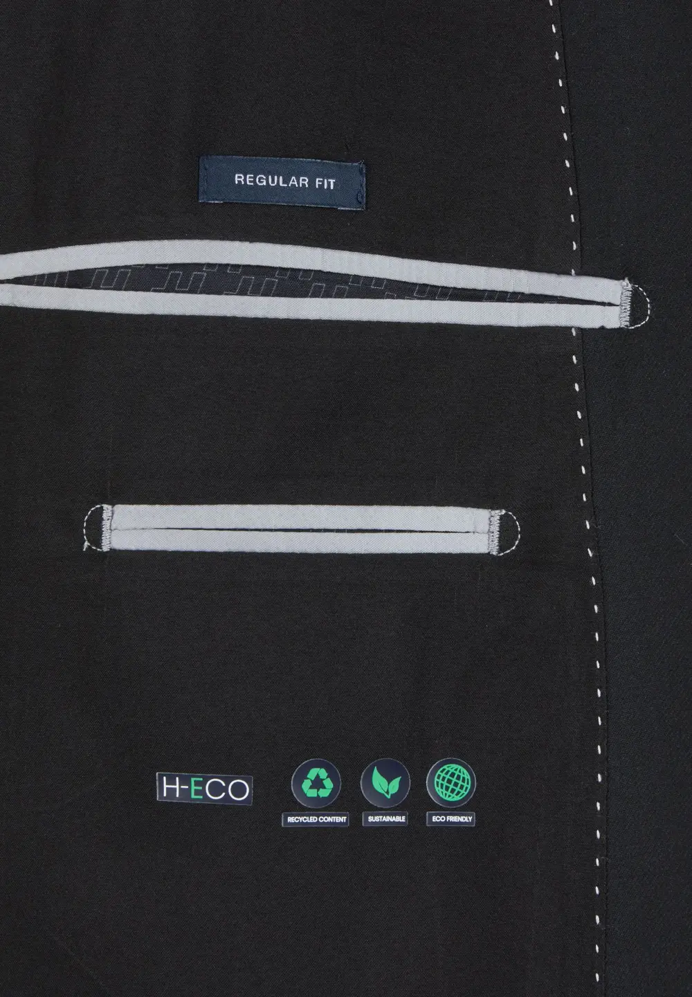 Sacou costum m&m Regular barbati HECHTER H-ECO negru [6]
