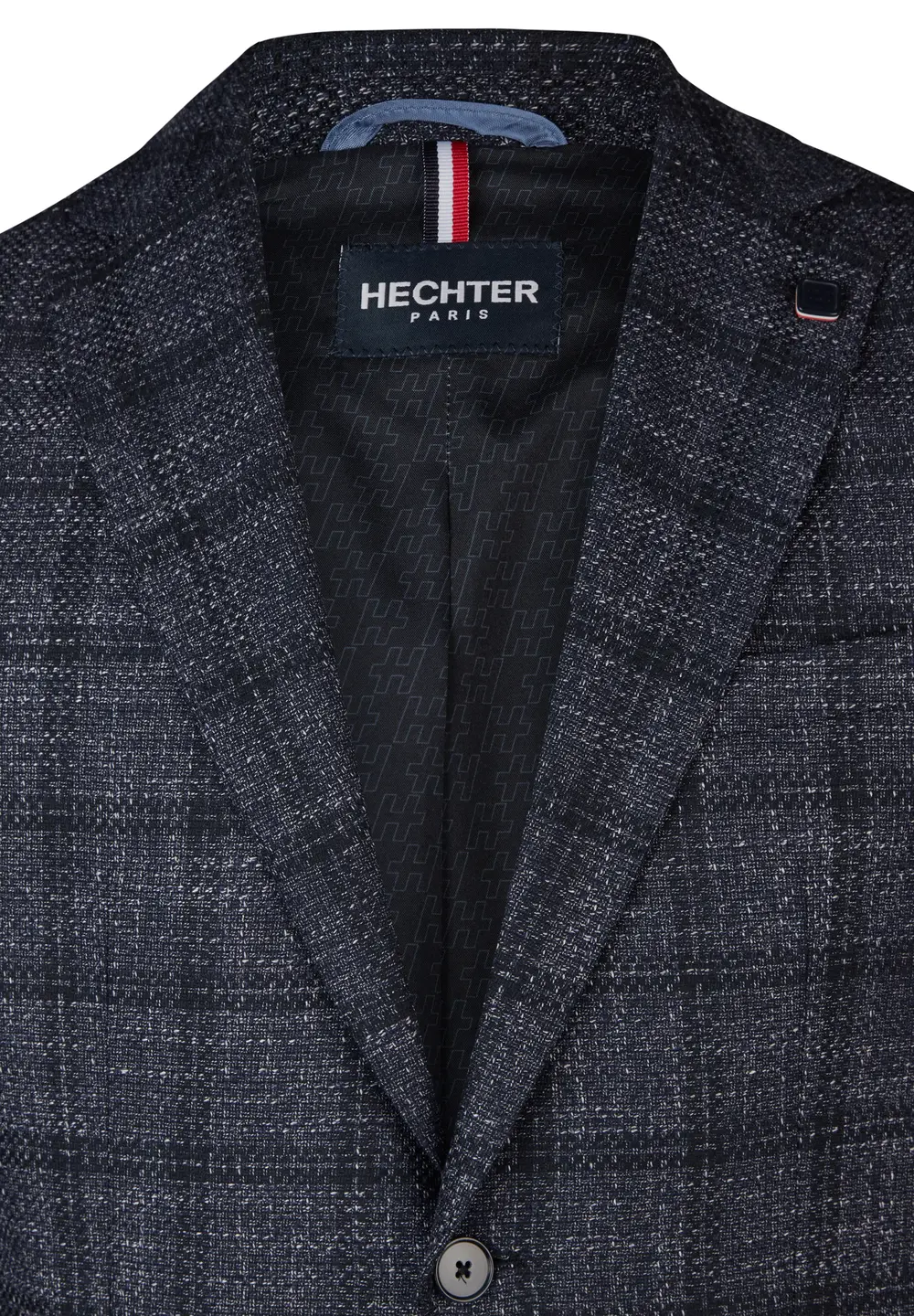 Sacou barbati HECHTER ModernFit  carouri bleumarin [5]