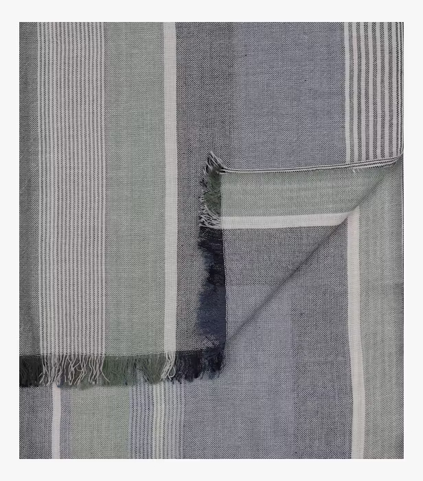 Esarfa subtire bumbac barbati CASA MODA verde/albastru [2]
