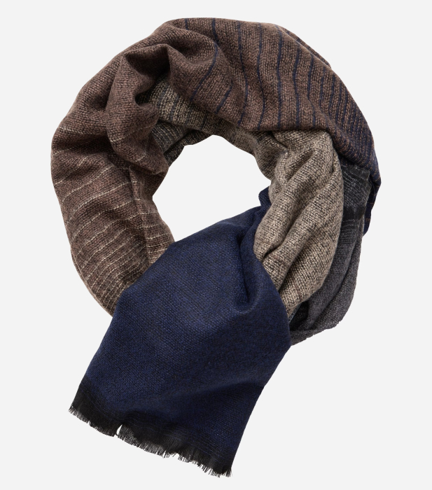 Fular barbati CASA MODA dungulite maro/bleumarin [1]
